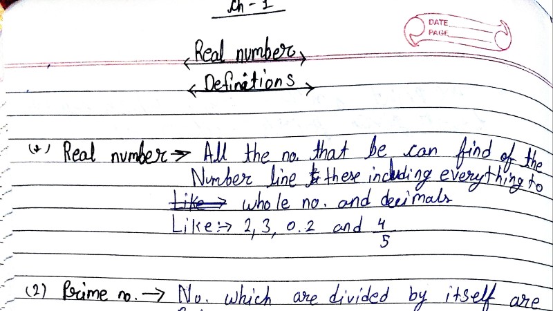 Class 10th math ch 1 real number theory(definitions)