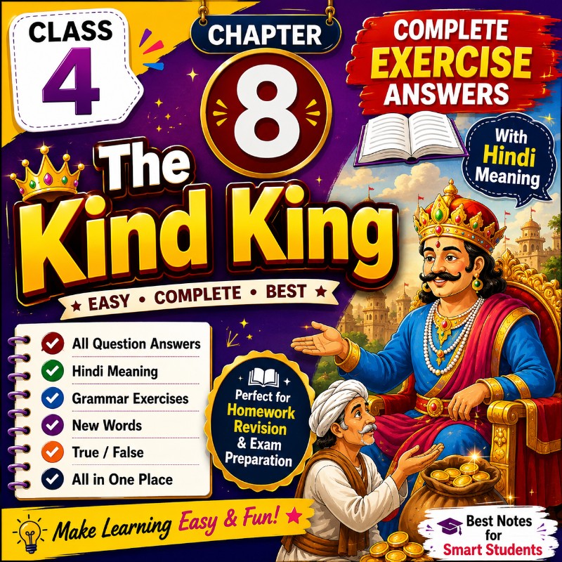 Class 4 English | Chapter 8 – The Kind King