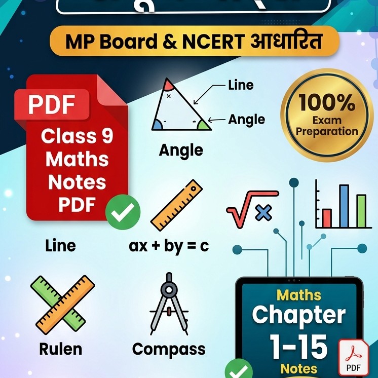Class 9 Maths Exam Special Study Material PDF - Full Theory & Solved Questions