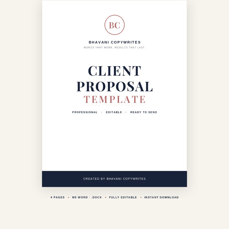 Client Proposal Template for Freelancers & Small Businesses