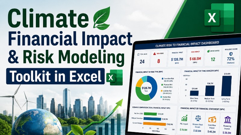 Climate Financial Impact & Risk Modelling in Excel