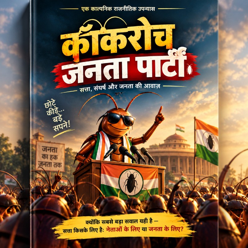 जब जनता की आवाज़ बनी एक कहानी — कॉकरोच जनता पार्टी 🪳❤️ | एक ऐसी किताब जो सोच बदल दे