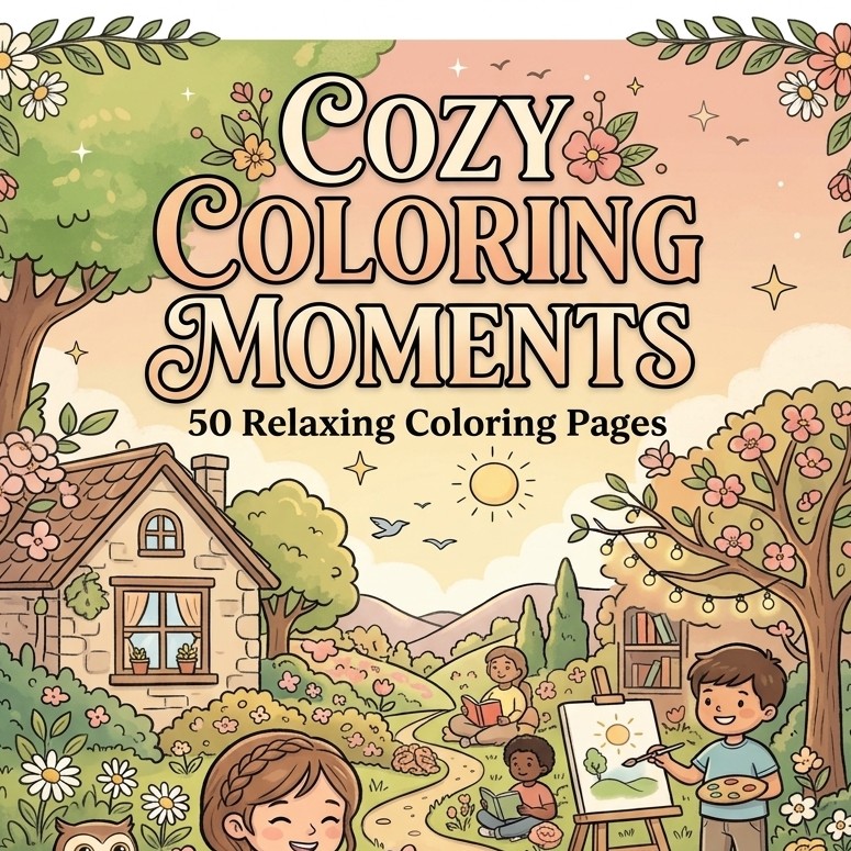 Colouring book for teens and adults 