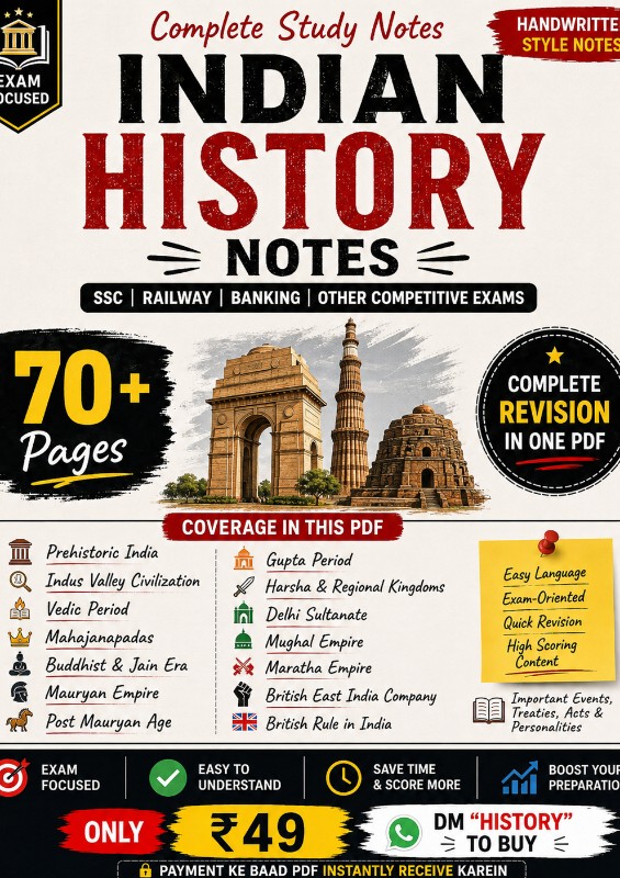 Complete Indian History Note's PDF