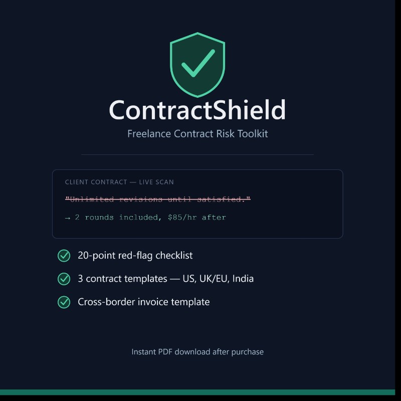 ContractShield — Freelance Contract Risk Toolkit