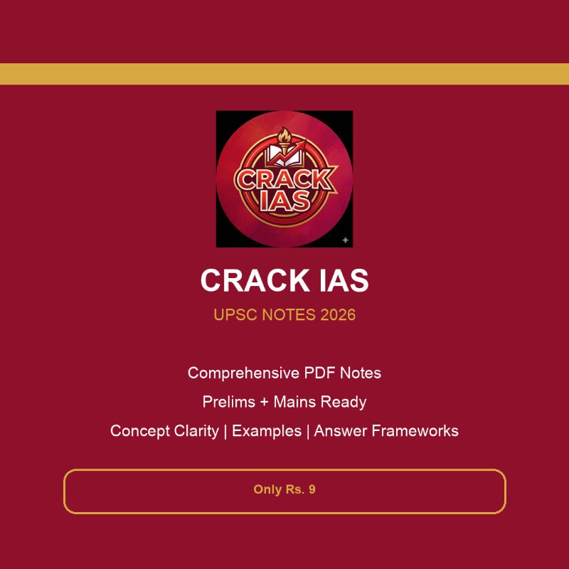 CRACK IAS Governance Notes 2026 | UPSC CSE PDF