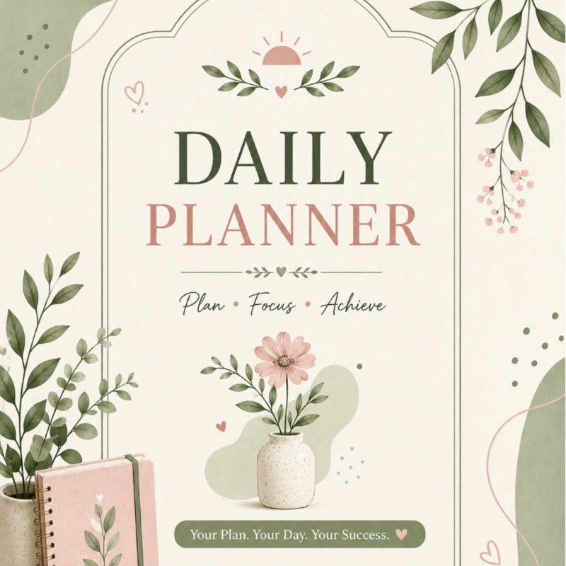 Daily planner pdf 2026