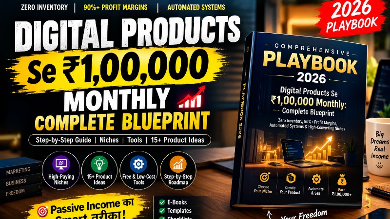 Digital Products Se ₹1,00,000 Monthly – Complete Blueprint 2026