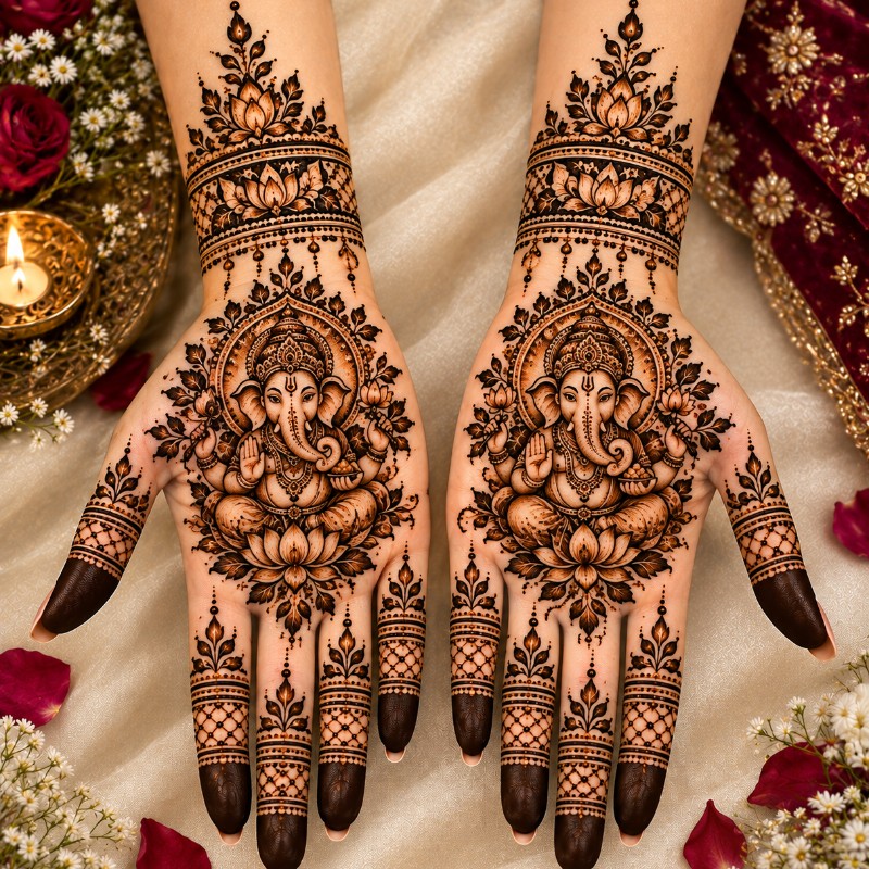 Divine Ganesha Mehendi