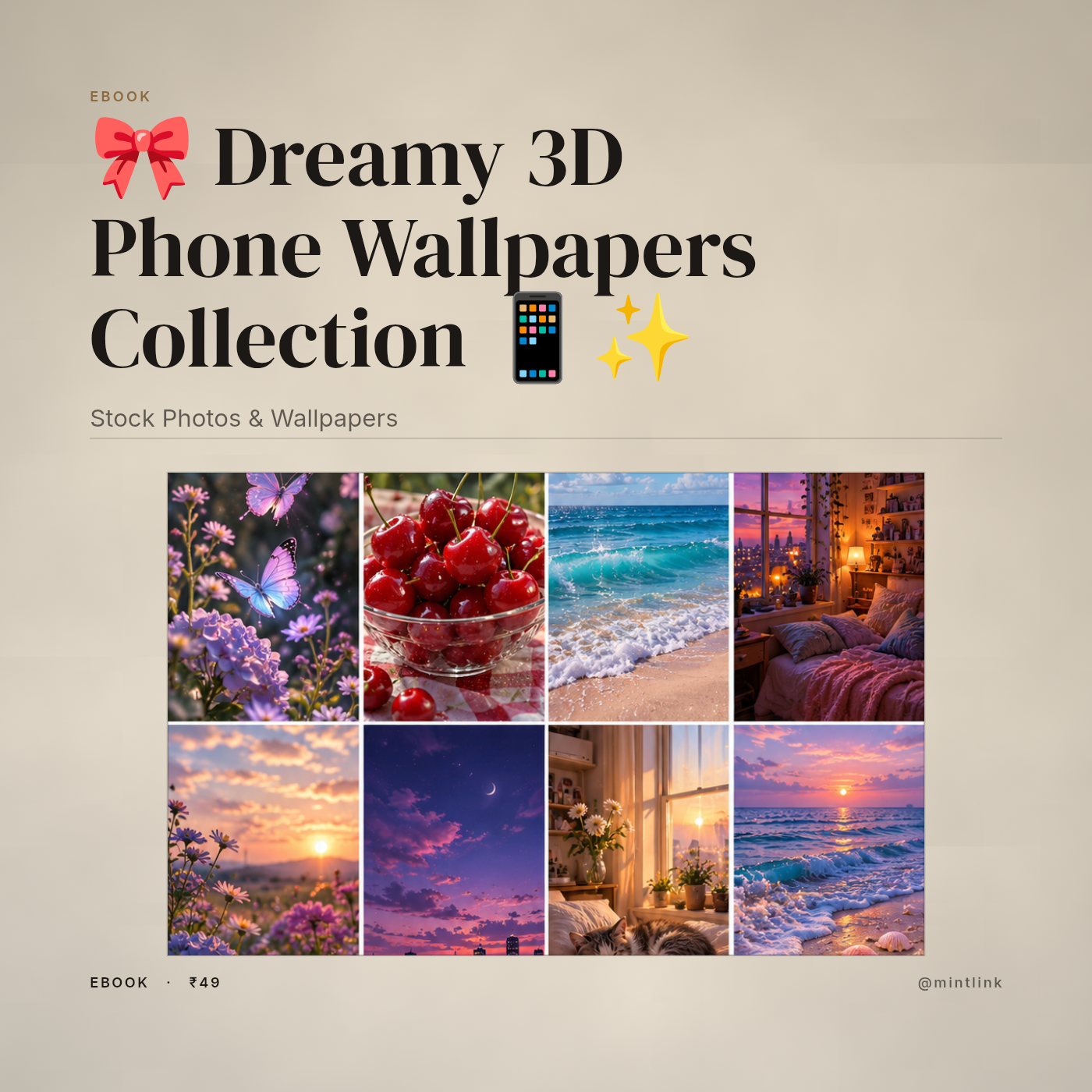 🎀 Dreamy 3D Phone Wallpapers Collection 📱✨