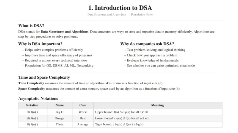 DSA full notes 