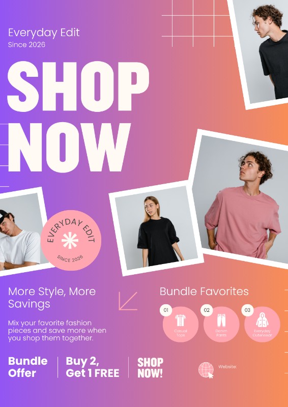 Editable Instagram Sale Poster