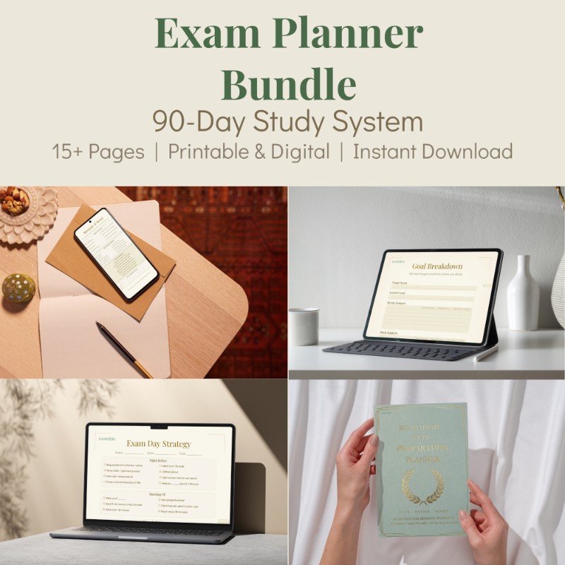 Exam Planner | 90 Day Study and Revision Planner