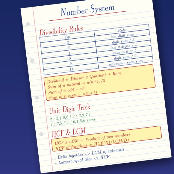 FAA Maths Quick Revision formula sheet