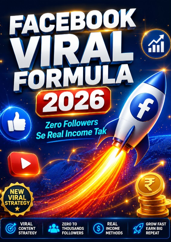 FACEBOOK VIRAL FORMULA — Zero Followers Se Real Income Tak — Wo Sab Jo Koi Nahi Batata Algorithm · Reels · Growth Hacks · Monetization · Verification — Sab Ek Jagah