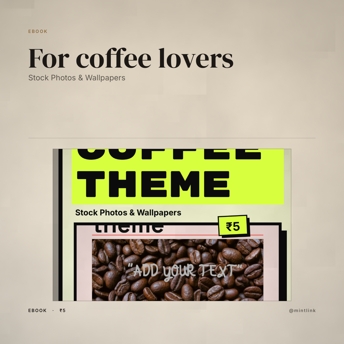 For coffee lovers