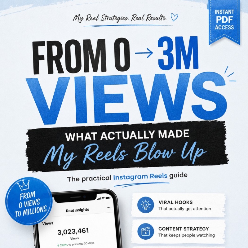 From 0 → 3M: What Actually Made My Reels Blow Up