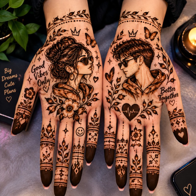 Gen Z Couple Mehendi