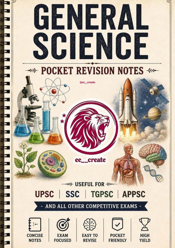 🧬 GENERAL SCIENCE — COMPLETE NOTES