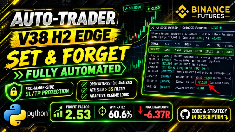H2 EDGE HYBRID v2.5 - Binance Futures AUTO-TRADER