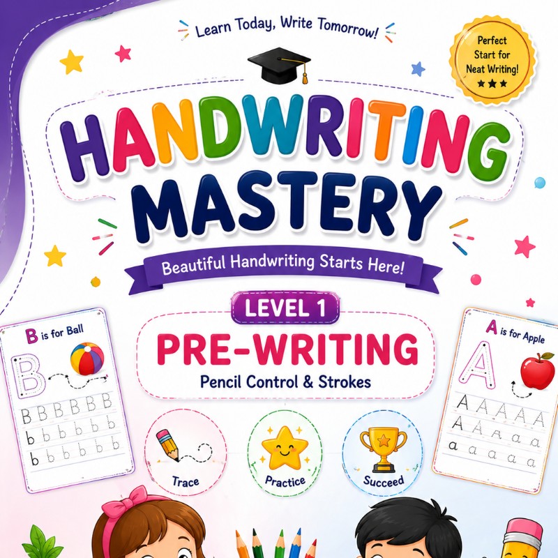 Handwriting Heroes – Level 1: Pencil Control