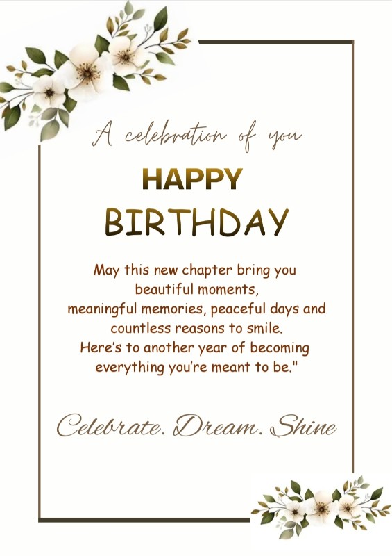 Happy birthday card 