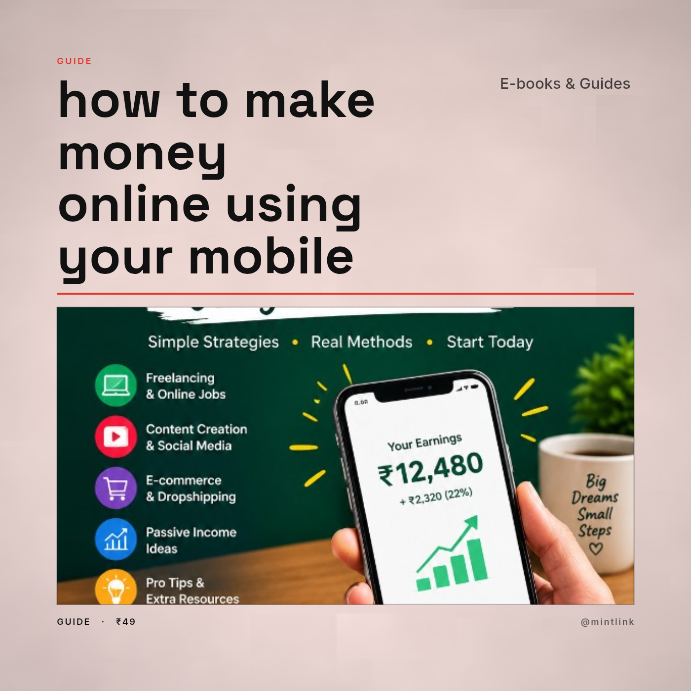 how to make money online using your mobile 