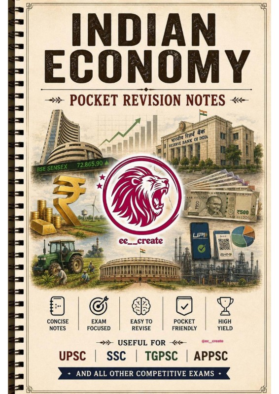 📕 INDIAN ECONOMY — COMPLETE NOTES