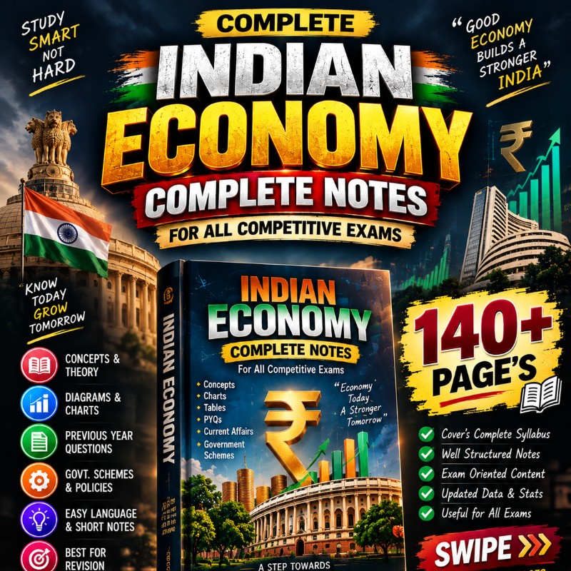 Indian Economy Complete Notes PDF