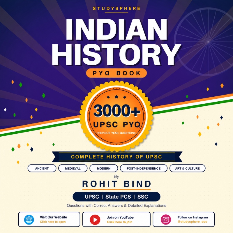 Indian History PYQ Book 3000+ UPSC Previous Year Questions