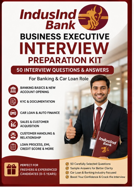 IndusInd Bank Business Executive Interview Preparation Kit