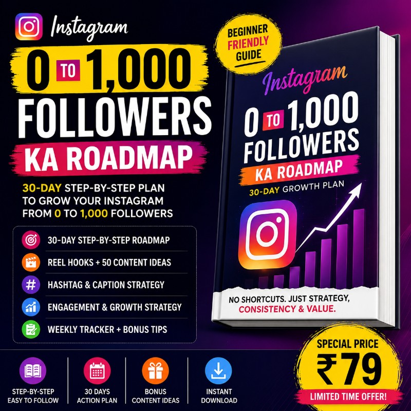 Instagram 0 → 1,000 Followers — 30-Day Growth Roadmap