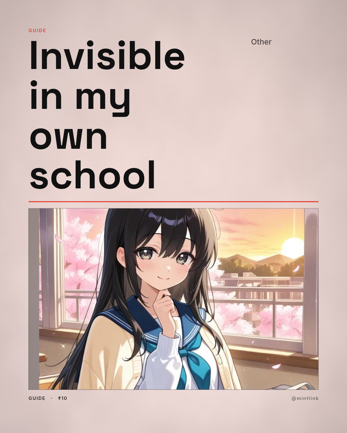Invisible in my own school 