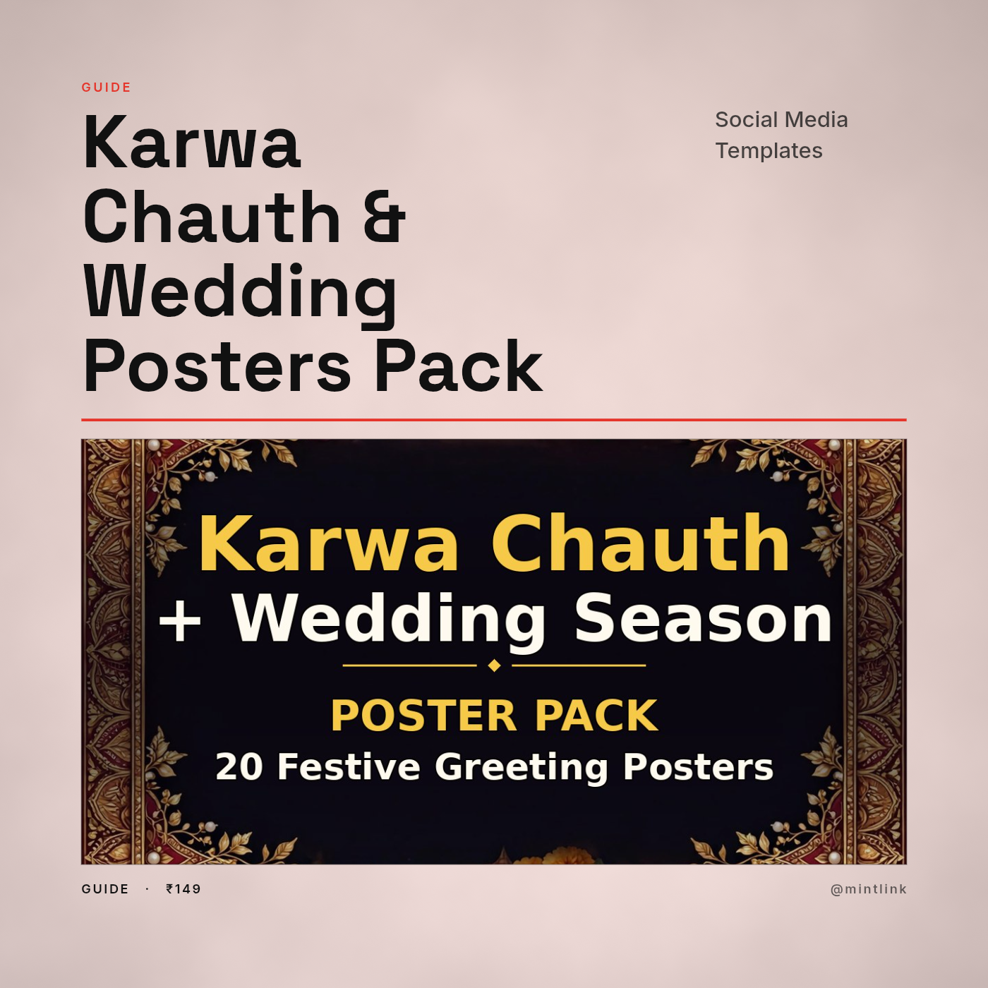 Karwa Chauth & Wedding Posters Pack