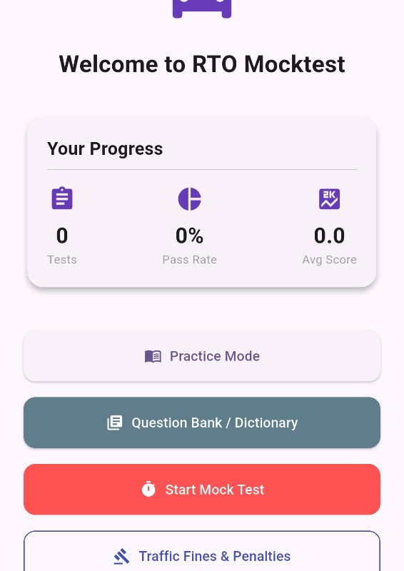 Launch Your Own RTO Exam App – Complete Flutter Source Code (AdMob Ready)