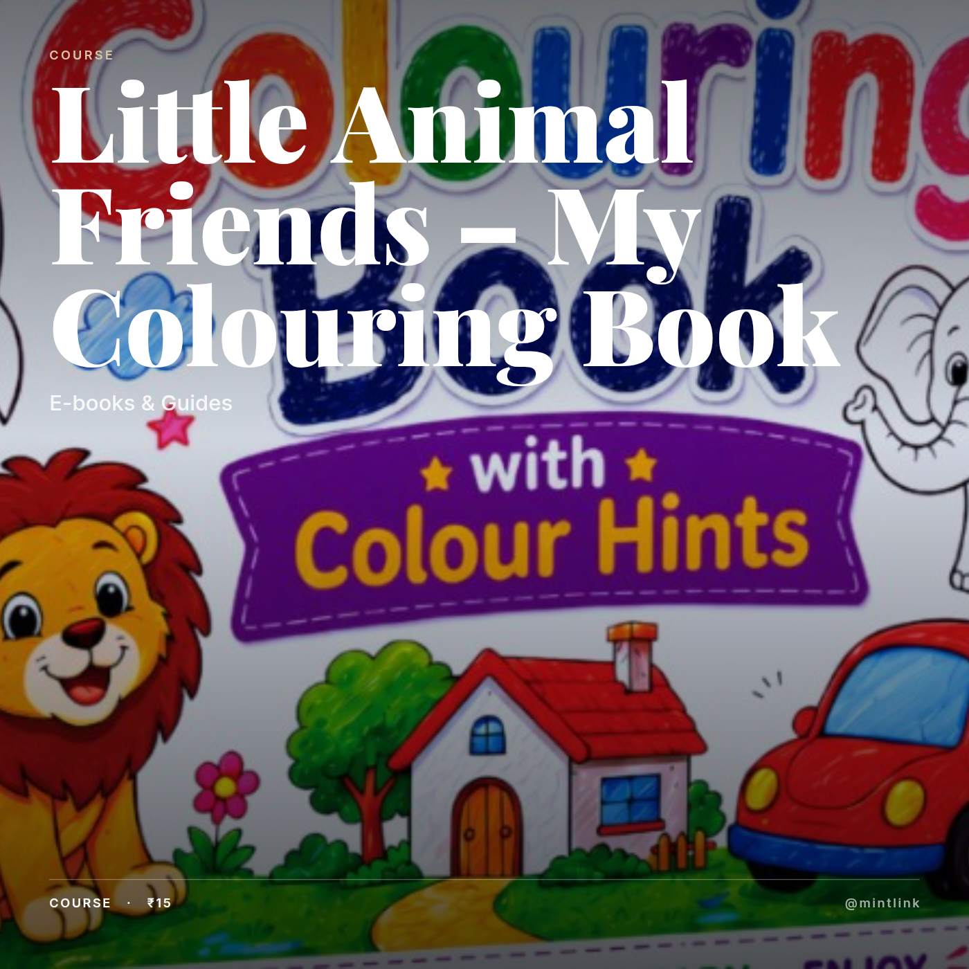 Little Animal Friends – My Colouring Book
