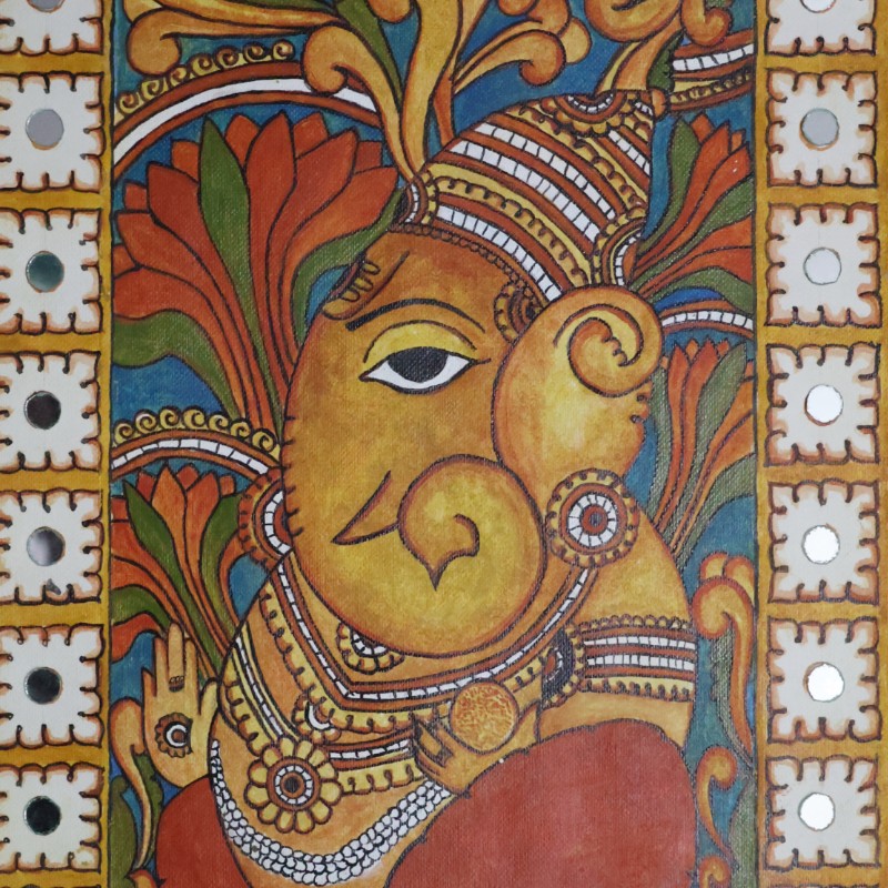 Lord Ganesha Mural Painting