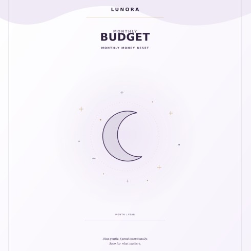lunora monthly budget