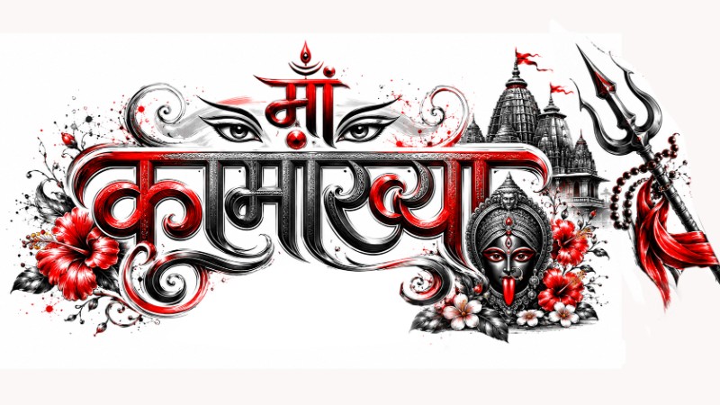Ma Kamakhya Ki Jai  Line Art Work