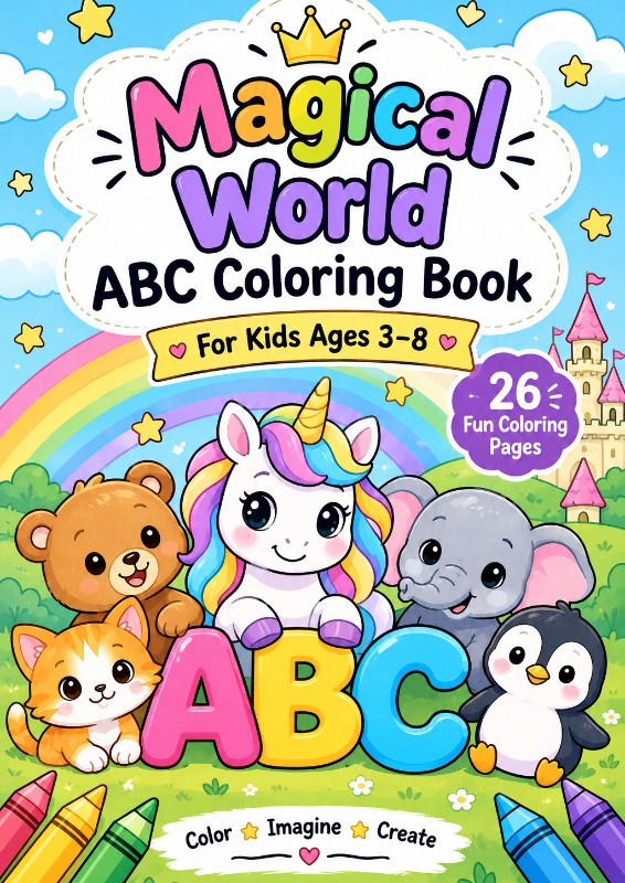 Magical World Coloring Book