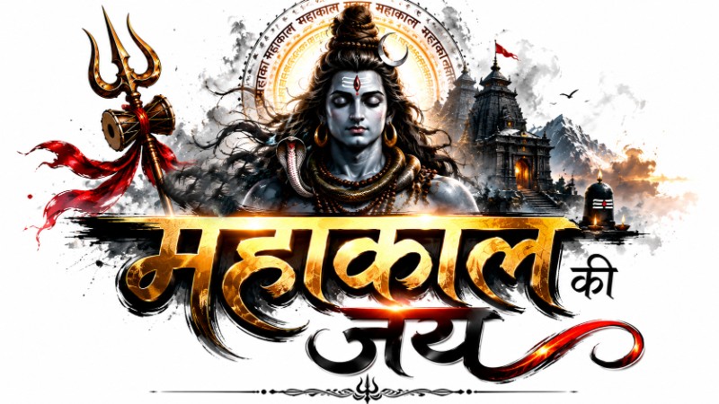 MAHAKAL KI JAY DIGITAL  LINE ART 