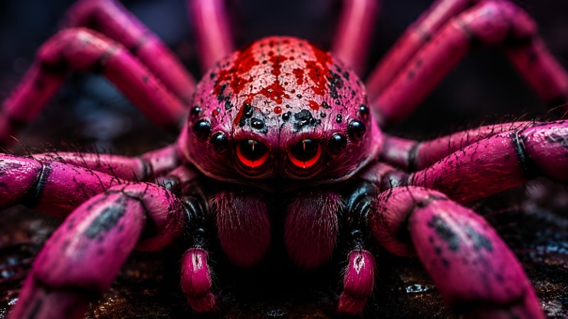 Menacing spider in striking macro detail