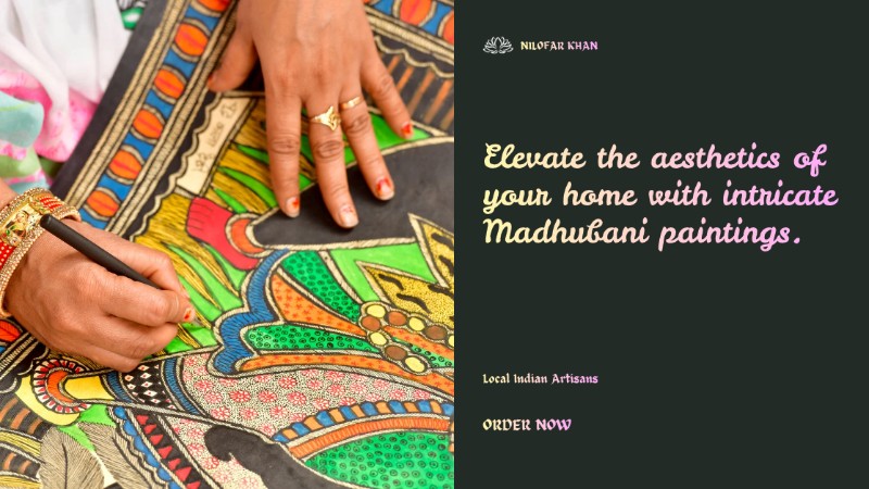 Minimalistic and affordable Madhubani paintings 