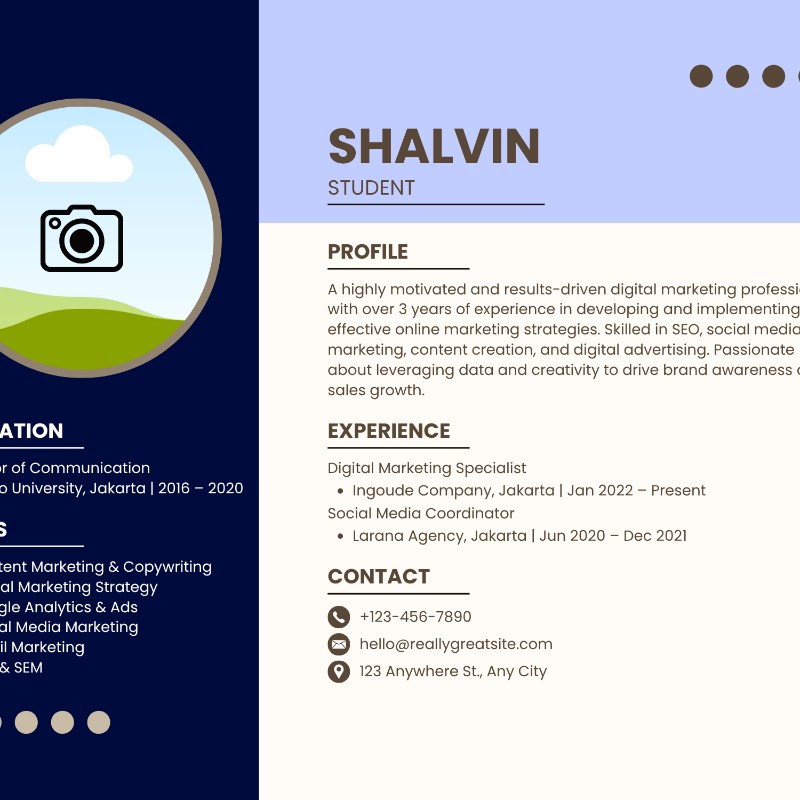 Modern Brown Professional Resume Template