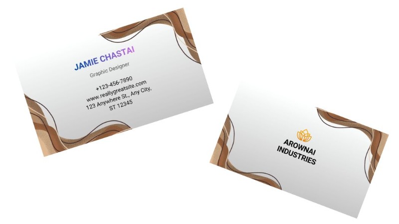 Modern Business Card Template | Editable Canva Business Card | Professional Business Card Design