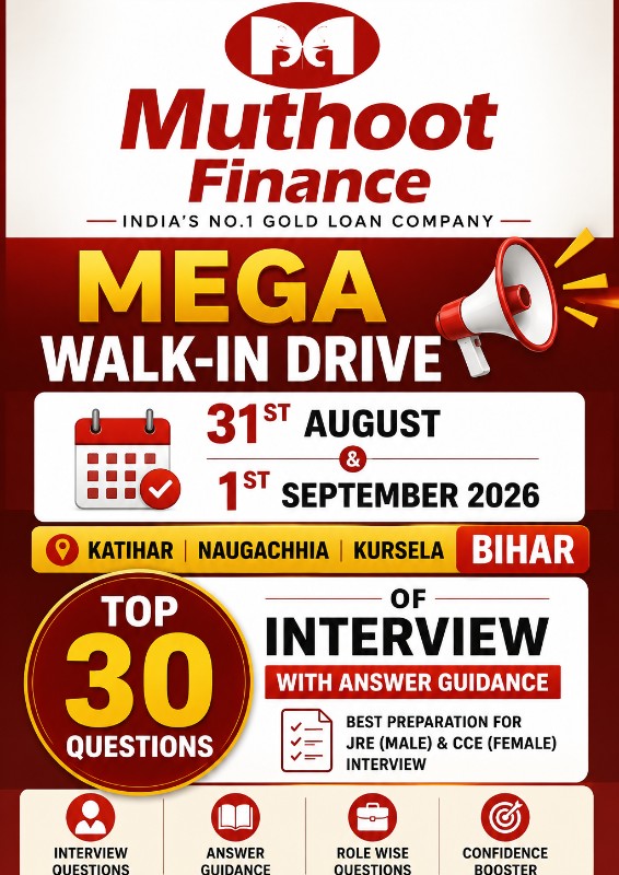 Muthoot Finance Interview Preparation Kit