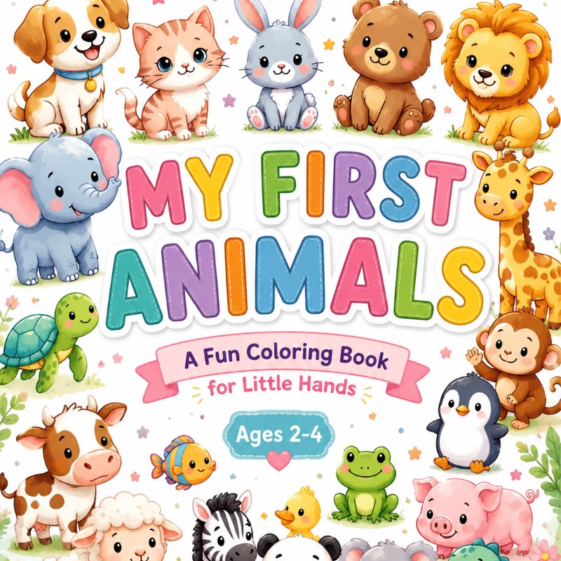 MY FIRST ANIMALS COLOURING BOOK