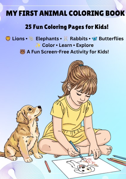 My First Coloring Book – 25 Fun Coloring Pages for Kids