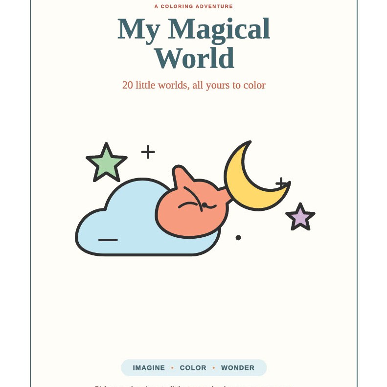 My Magical World - Kids Colouring Book PDF Age 5-6