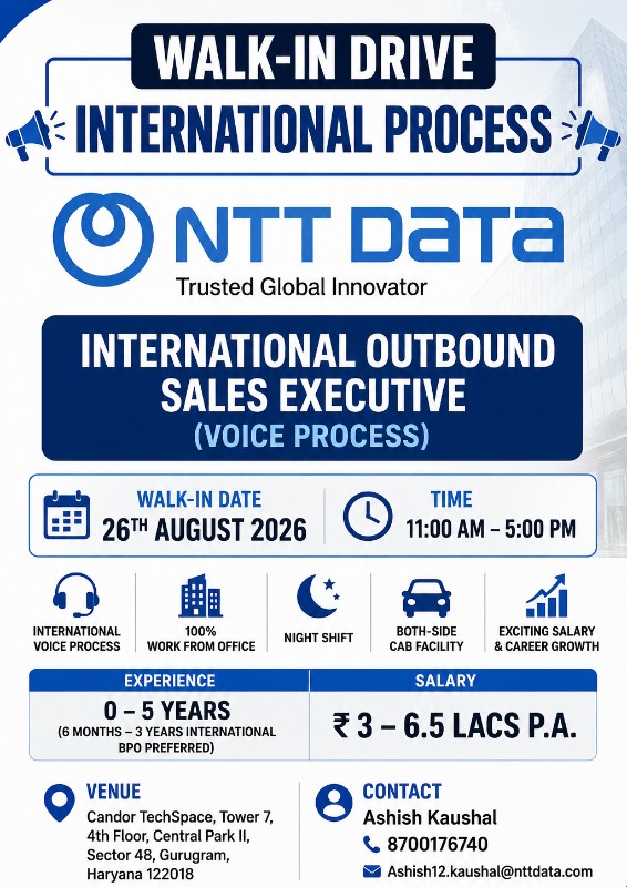 NTT DATA International Outbound Sales Interview Preparation Kit 